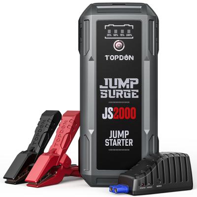 China Professional DIY Tools Emergency Car Battery Booster Pack Portable Power Bank Auto Jump Start 2000A for sale