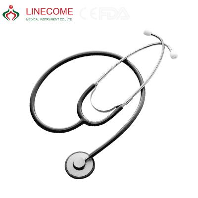 China CE Zinc Alloy Stethoscope Taiwan Solid Double Colored Aluminum Chrome Plated Cardiology LCCK-A603CP for sale