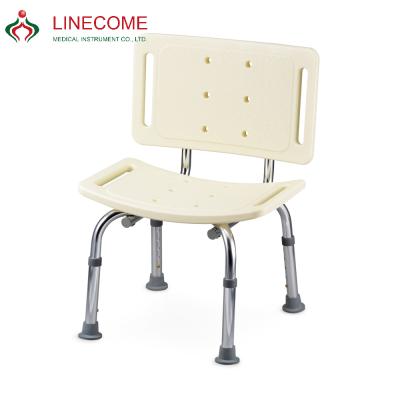 China Aluminum Alloy Taiwan Made Shower Chair Non-Slip Pregnant Older Bath Stool Bathroom Chairs LC-9020 for sale