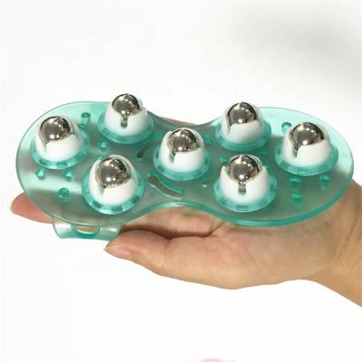 China Anti Cellulite Massager Seven Bead Stainless Steel Rolling Ball Meridian Ball Massager Full Body Body Massager for sale