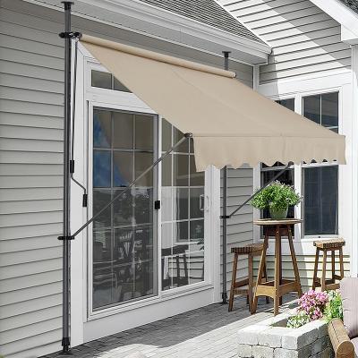 China Rain Door/Window/Awning/Sun Shade No Cassette Awning Retractable Patio Outdoor Umbrella for sale