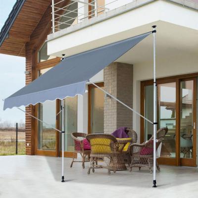 China Door/Window/Retractable Canopy Canopy Shade/Sun Rain Deck Yard Shade Shelter Manual Outdoor for sale