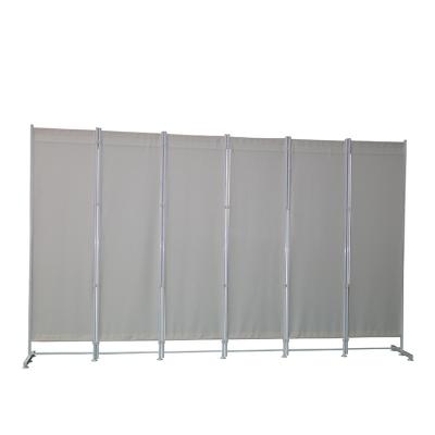 China Minimalist 6 Panel Partition Folding Privacy Screens Room Dividers for sale