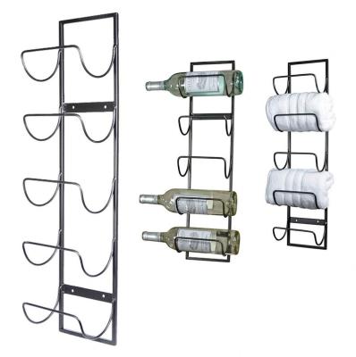 China (Others)Adjustable Wall Mounted Wine Rack Holders On The Bar Bottle Wine Glass Rack Upside Down Wine Glass Rack for sale