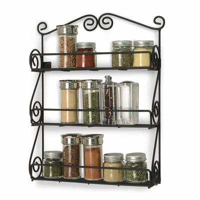 China Modern Wooden Wrought Iron Kitchen Drying Rack Kitchen Supplies Wall Mount With Hook for sale