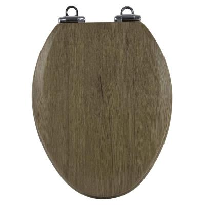 China Sustainable Bofan Beveled Textiles Wooden Laminated Oval Toilet Seat for sale