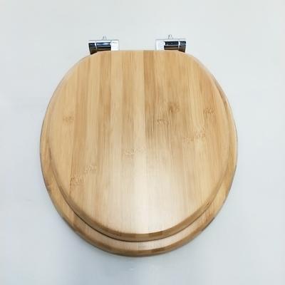 China Slow-end Toilet Seats Bofan Bamboo Toilet Seat Round Shape Soft Narrow Toilet Lid for sale