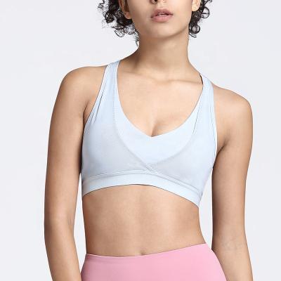 China Breathable Yoga Bra Women Yoga Back Beauty Sports Bra Shockproof Fitness Tops Wireless Sports Bra Activewear for sale