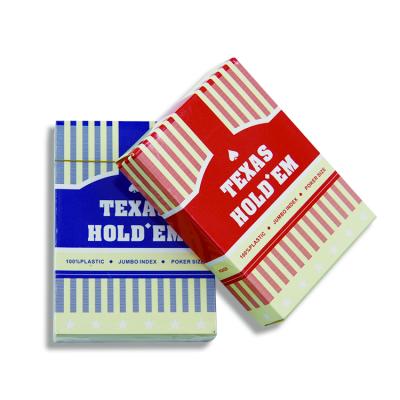 China Entertaiment New High Quality Playing Cards Listing Accept Customized Paper Waterproof Playing Card Plastic Texas Poker Card for sale