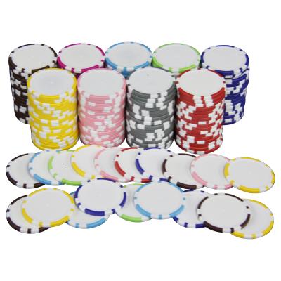 China Water Proof Custom 14G Clay Poker Chips Wholesale Empty ABS Clay Poker Chip Manufacturers for sale