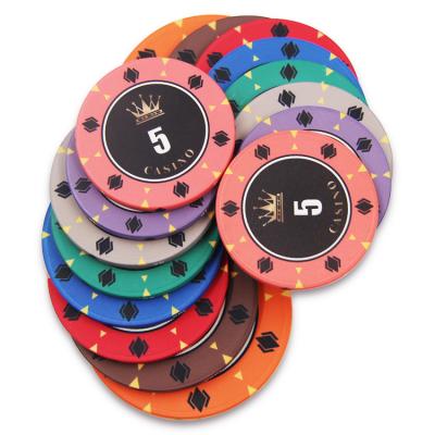 China Professional Wholesale Casino Coin Chips Fichas Poker Tokens Durable Luxury Ceramic Poker Poker Chips for sale