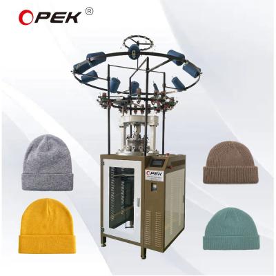 China High Speed Double Knitting Method Rib Knit Hats Knitting Machine voor thuisprestaties Te koop