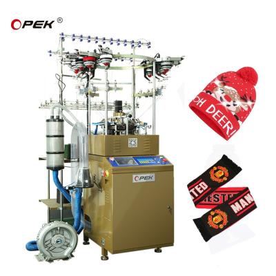 China Opek 2024 Popular Design Hats and Scarf Knitting Machine with Fully Computerized Control for sale