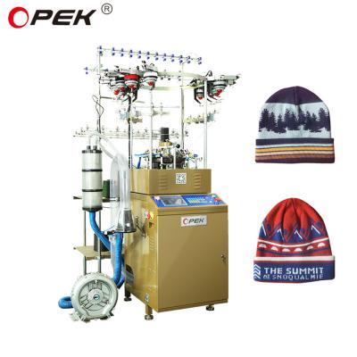 China Touch Screen OPEK Circular Jacquard Scarf and Hat Knitting Machine 9INCH Cylinder Diameter for sale