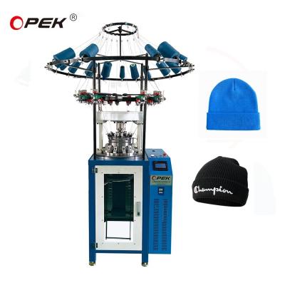 Chine Completement informatisé contrôle OPEK haute vitesse chapeau à côtes chapeau Beanie machine à tricoter circulaire à vendre