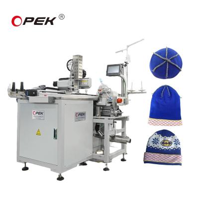 China High Effective Opek-300HS Auto Knitted Hat Overlock Sewing Machine for Sewing Products for sale