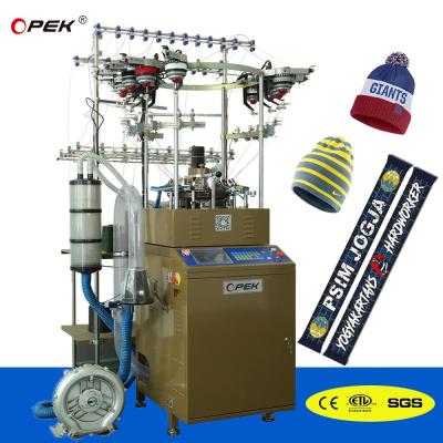 China Single Knitting Method Windproof Ear Protection Cashmere Beanie Hat and Scarf Machine for sale