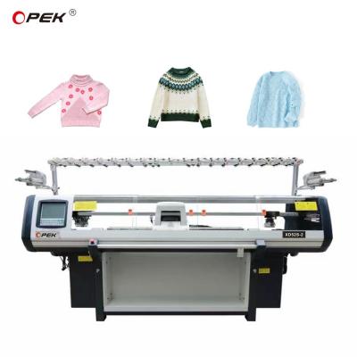 China Knitting Shoes Upper/Sweater/Hat with Fully Jacquard 52 inch Flat Knitting Machine for sale