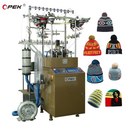 China Fully Computerized Control Jacquard Beanie Hat Making Machine CE ETL Approved by OPEK for sale