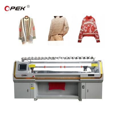 China Single Head 2 System 52 inch Computerized Flat Cashmere Knitwear Sweater Knitting Machine Te koop