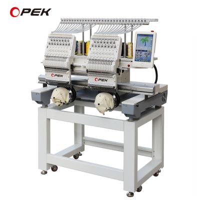 China 1200 RPM Maximum Speed 2 Head Computerized Embroidery Machine Ideal for Garment Shops for sale