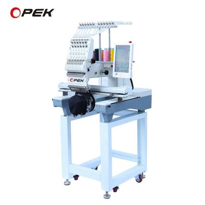 China 185 KG OPEK borduurmachine met enkele kop Cap Geautomatiseerde hoge snelheid 1200 RPM Te koop