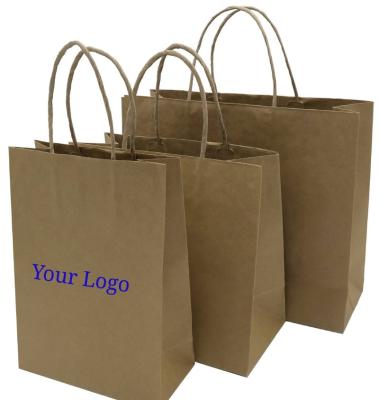 China Custom Logo Bag Kraft Paper Bag Eco Friendly Eco Friendly/Recyclable Factory Supply For Clothing for sale