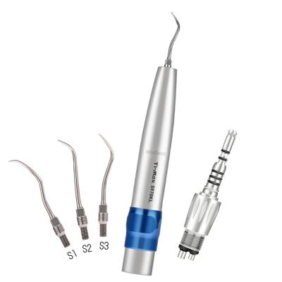 China S970KL Metal Dental Scaler Ultrasonic Hand Piece Air Measuring LED Power 3 Levels Polish System Kit Turbina Odontologia for sale