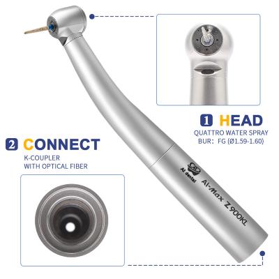 China Dentist Supplies High Speed ​​Handpiece Steel Dental Fiber Optic Air Turbine Clinic Ceramic Bearing Good Quality Dental Accessories for sale