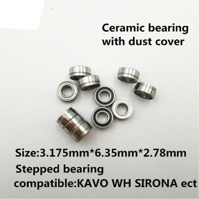 China Operations Handpiece Spare Part Ceramic Bearing With Dust Cover High Speed ​​Air Turbine Replace Repair Tools Dental Equipment for sale