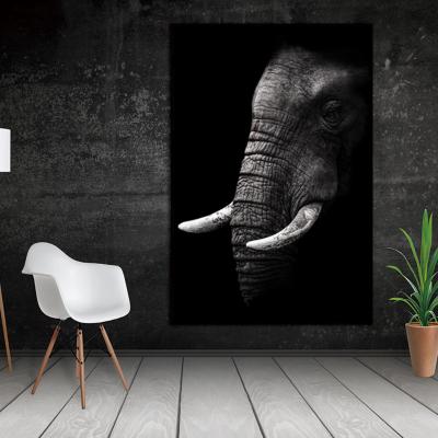 China International Organization for Standardization HD Printing Canvas Painting Wall Art Print Elephant Animal Modular Poster Home Decor Painting for sale