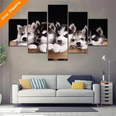 중국 Cute Cat Anime 5 Canvas Painting Wall Art Living Room Bedroom Home Decoration International Organization for Standardization 판매용