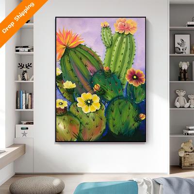 China International Organization for Standardization Sunflower Set Around Rhinestone Art Craft Canvas Home Wall Decoration Crystal Diamond Painting for sale