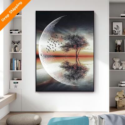 China International Organization for Standardization Diamond Landscape Painting Kit Diamond Rhinestone Painting Crafts Wall Home Decoration for sale