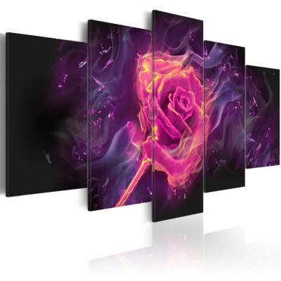 China Modern Beauty Oil Painting Canvas Art Wall Picture Home Good Flower 5 of International Organization for Standardization Abstract European Panel Decor for sale