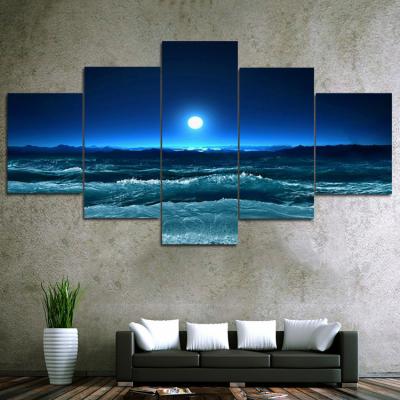 China Art Piece Landscape Painting Canvas Custom Poster Nordic Living Oil Wall Decor Beach Print International Organization for Standardization for sale