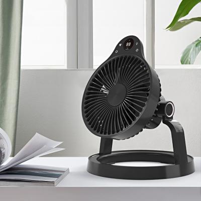 China Power Bank Factory Customized Rechargeable Portable Outdoor Desktop Power Bank Small LED Mini USB Power Fan for sale