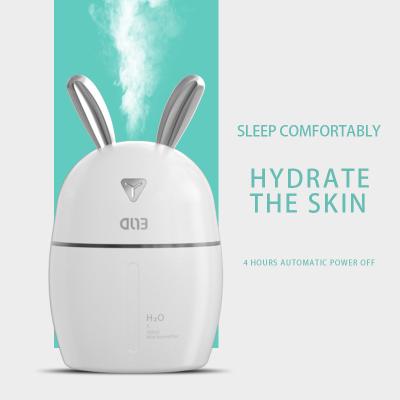 China Cute Air Humidifiers Cartoon USB Humidifier Baby Car 2022 Rabbit Air Humidifier Rechargeable For Bedroom for sale