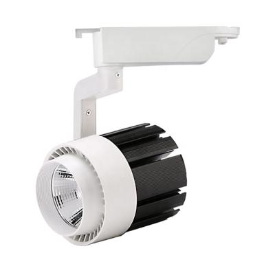 China Modern white and black color cob led track light 15W/20W/30W led track spot light for sale