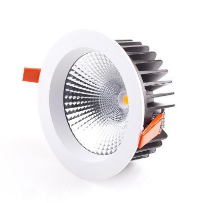 China Modern 40W Recessed COB Spotlight Led Downlight Jewelry Store Led Ceiling Lamp for sale