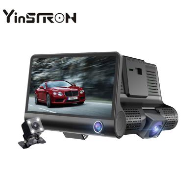 China NIGHT VISION Dash Cam Video Camera 4.0 Inch Screen T319 HD 1080P Dash Cam Car DVR Recorder Three Lens for sale