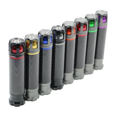 China Dual Colors CNC Carbon Fiber Aluminum Motorcycle Grips In Aluminum Fit For 7/8