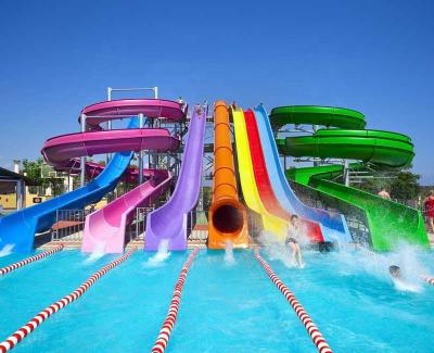 China Fiberglass Water Park Slides Manufacturer Adult Commercial Water Park Tube Slides for sale