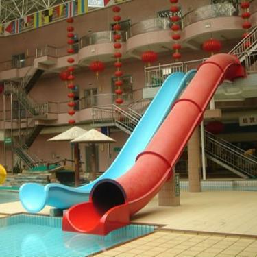 China Big design fiberglass amusement cannon slide water slide+fiberglass water slide for sale