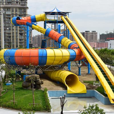 China Fiberglass New Arrival Professional Industrial Water Slides , Rapid Bowl Water Slide for sale