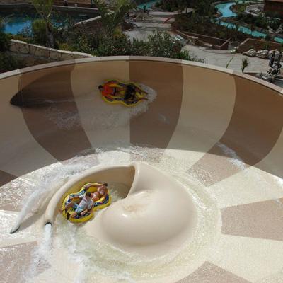 China Fiberglass Thrilling Big Water Slides , Drop Ride Fiberglass Water Slides for sale