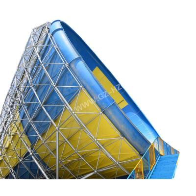 China fiberglass funnel storm rider slide, amusement water slide factory in china for sale