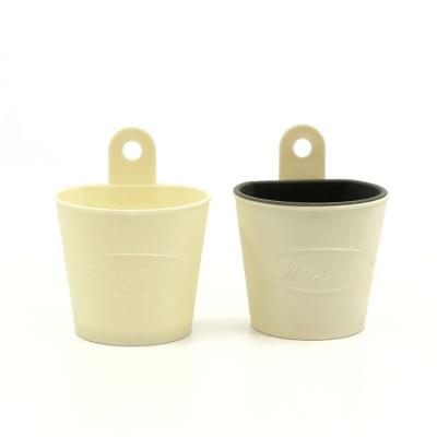 China Chinese style BEE decoration indoor outdoor hanging green plant plastic flower pots for balcony for sale