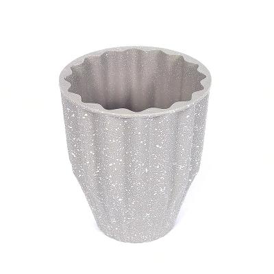 China BUMPER-RESISTANT BEE Minmalist Shape Garden Melamine Flower Pot Different Concrete Flower Pot for sale