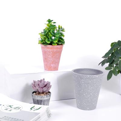 China China Supplier Garden Decor Melamine Flowerpot Artificial Fleshy BEE Orchid Flower Pot for sale